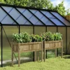Maison Exclusive - Jardinières 2 pcs avec pieds bois de pin imprégné Sale