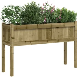 Maison Exclusive - Jardinières 2 pcs avec pieds bois de pin imprégné Sale
