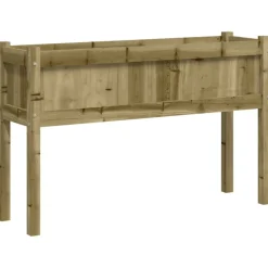Maison Exclusive - Jardinières 2 pcs avec pieds bois de pin imprégné Sale