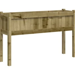 Maison Exclusive - Jardinières 2 pcs avec pieds bois de pin imprégné Sale