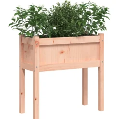 Maison Exclusive Pots, Jardinières Et Carrés Potagers | - Jardinières avec pieds 70x31x70 cm bois massif douglas