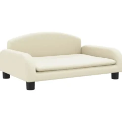Maison Exclusive Niches, Paniers Et Transports | - Lit pour chien crème 70x45x30 cm similicuir