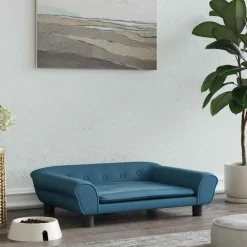 Maison Exclusive - Lit pour chien bleu 70x48x22 cm velours Online