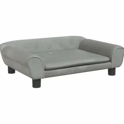 Maison Exclusive - Lit pour chien gris clair 70x48x22 cm velours Best