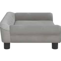 Maison Exclusive - Lit pour chien gris clair 70x48x22 cm velours Best