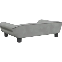 Maison Exclusive - Lit pour chien gris clair 70x48x22 cm velours Best