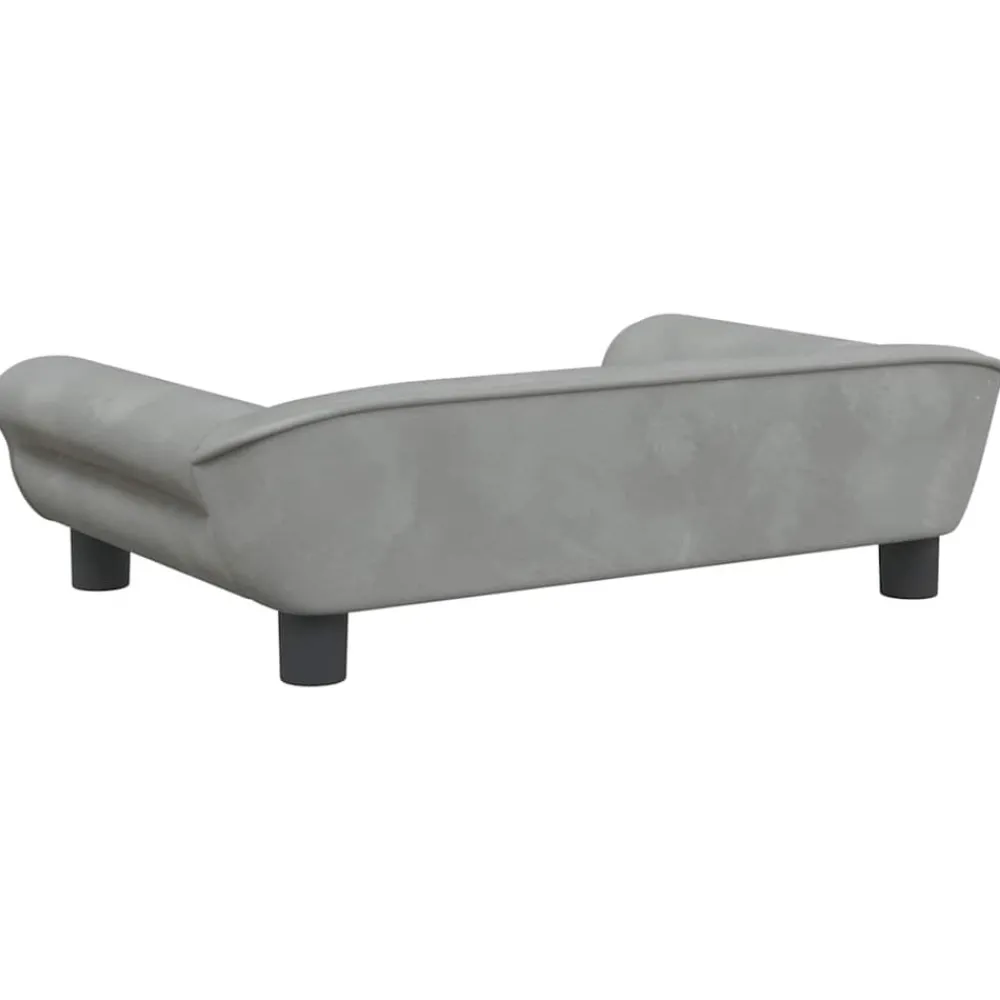 Maison Exclusive - Lit pour chien gris clair 70x48x22 cm velours Best