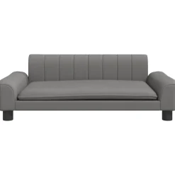 Maison Exclusive Niches, Paniers Et Transports | - Lit pour chien gris 90x53x30 cm similicuir