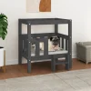 Maison Exclusive - Lit pour chien gris 65,5x50,5x70 cm bois de pin solide Sale