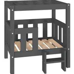 Maison Exclusive - Lit pour chien gris 65,5x50,5x70 cm bois de pin solide Sale