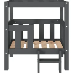 Maison Exclusive - Lit pour chien gris 65,5x50,5x70 cm bois de pin solide Sale