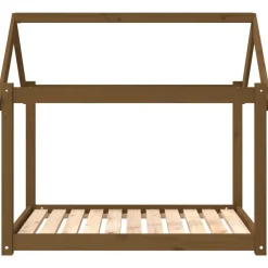Maison Exclusive Niches, Paniers Et Transports | - Lit pour chien marron miel 101x70x90 cm bois de pin solide