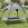 Maison Exclusive - Lit pour chien avec auvent anthracite tissu oxford et acier Clearance