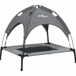 Maison Exclusive - Lit pour chien avec auvent anthracite tissu oxford et acier Clearance