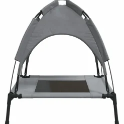 Maison Exclusive - Lit pour chien avec auvent anthracite tissu oxford et acier Clearance