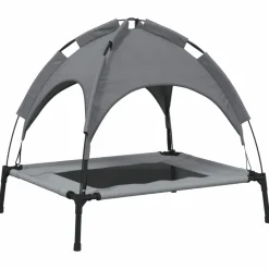 Maison Exclusive - Lit pour chien avec auvent anthracite tissu oxford et acier Clearance