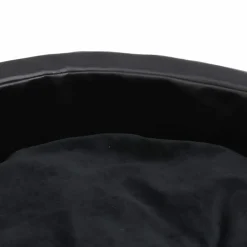 Maison Exclusive Niches, Paniers Et Transports | - Lit pour chiens noir 90x79x20 cm peluche et similicuir