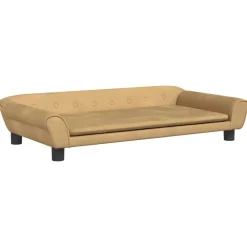 Maison Exclusive Niches, Paniers Et Transports | - Lit pour chiens noir 99x89x21 cm peluche et similicuir