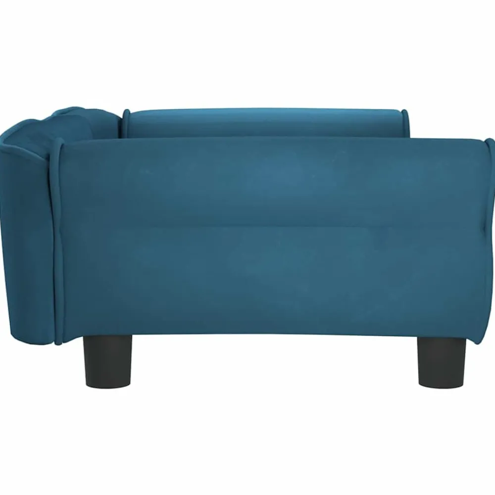 Maison Exclusive - Lit pour chien bleu 95x55x30 cm velours New