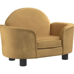 Maison Exclusive - Lit pour chien marron 66x40x45 cm velours Discount