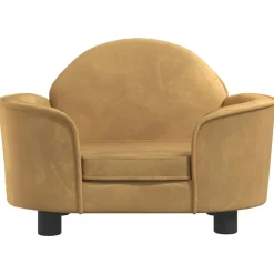 Maison Exclusive - Lit pour chien marron 66x40x45 cm velours Discount