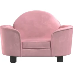 Maison Exclusive Niches, Paniers Et Transports | - Lit pour chien rose 66x40x45 cm velours