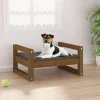 Maison Exclusive - Lit pour chien marron miel 55,5x45,5x28 cm bois de pin solide Online