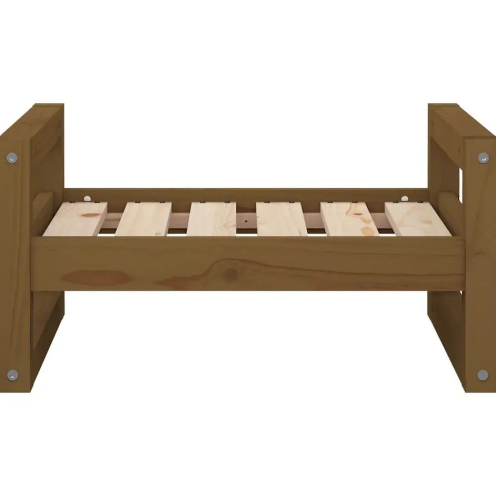 Maison Exclusive - Lit pour chien marron miel 55,5x45,5x28 cm bois de pin solide Online