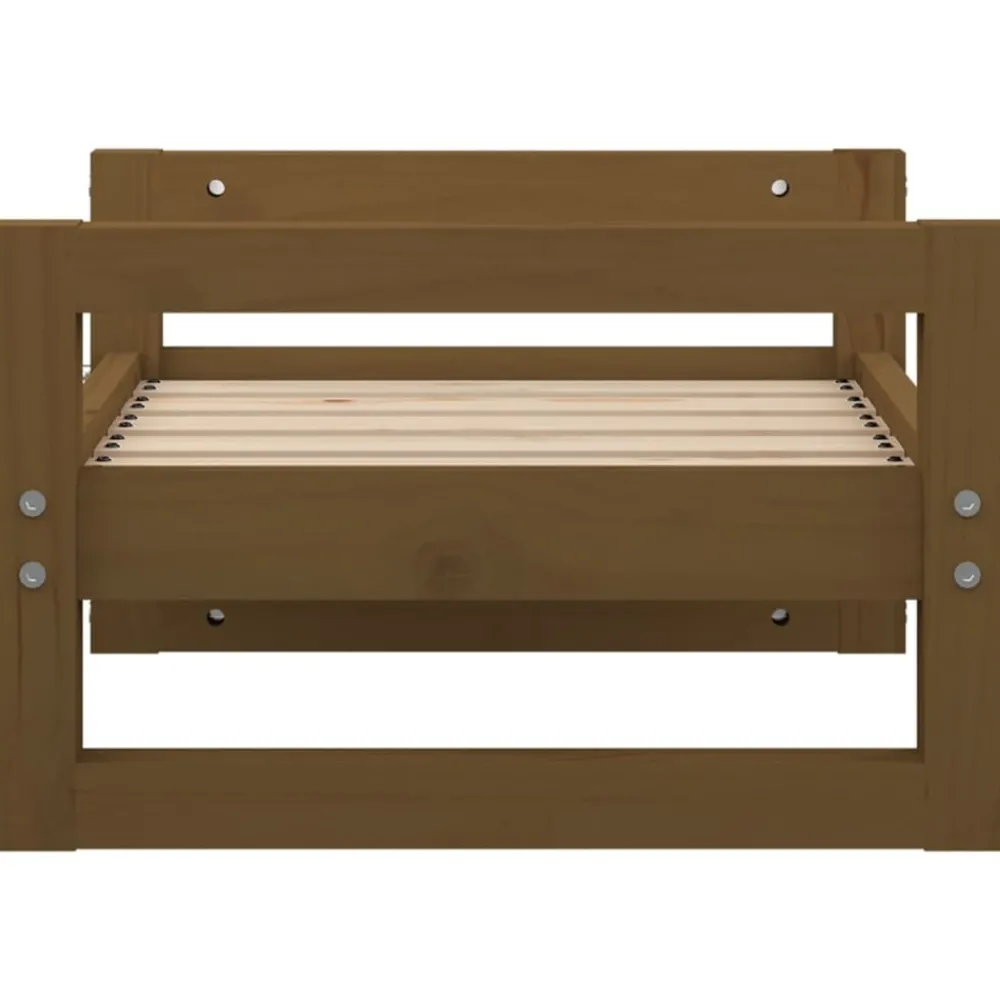 Maison Exclusive - Lit pour chien marron miel 55,5x45,5x28 cm bois de pin solide Online