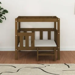 Maison Exclusive - Lit pour chien marron miel 75,5x63,5x70 cm bois de pin solide Hot