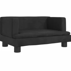 Maison Exclusive Niches, Paniers Et Transports | - Lit pour chien noir 60x40x30 cm velours