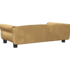 Maison Exclusive Niches, Paniers Et Transports | - Lit pour chien marron 95x55x30 cm velours