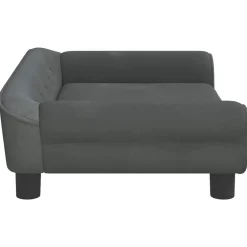 Maison Exclusive - Lit pour chien gris foncé 70x48x22 cm velours Sale