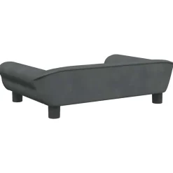 Maison Exclusive - Lit pour chien gris foncé 70x48x22 cm velours Sale