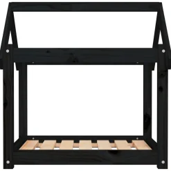 Maison Exclusive - Lit pour chien noir 71x55x70 cm bois de pin solide Best