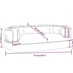 Maison Exclusive - Lit pour chien ergonomique mousse gris 75x53 cm similicuir