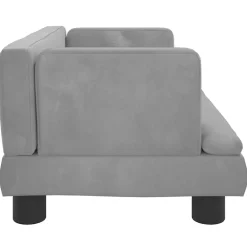 Maison Exclusive Niches, Paniers Et Transports | - Lit pour chien gris clair 60x40x30 cm velours