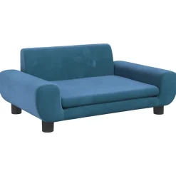 Maison Exclusive - Lit pour chien bleu 70x45x33 cm velours New