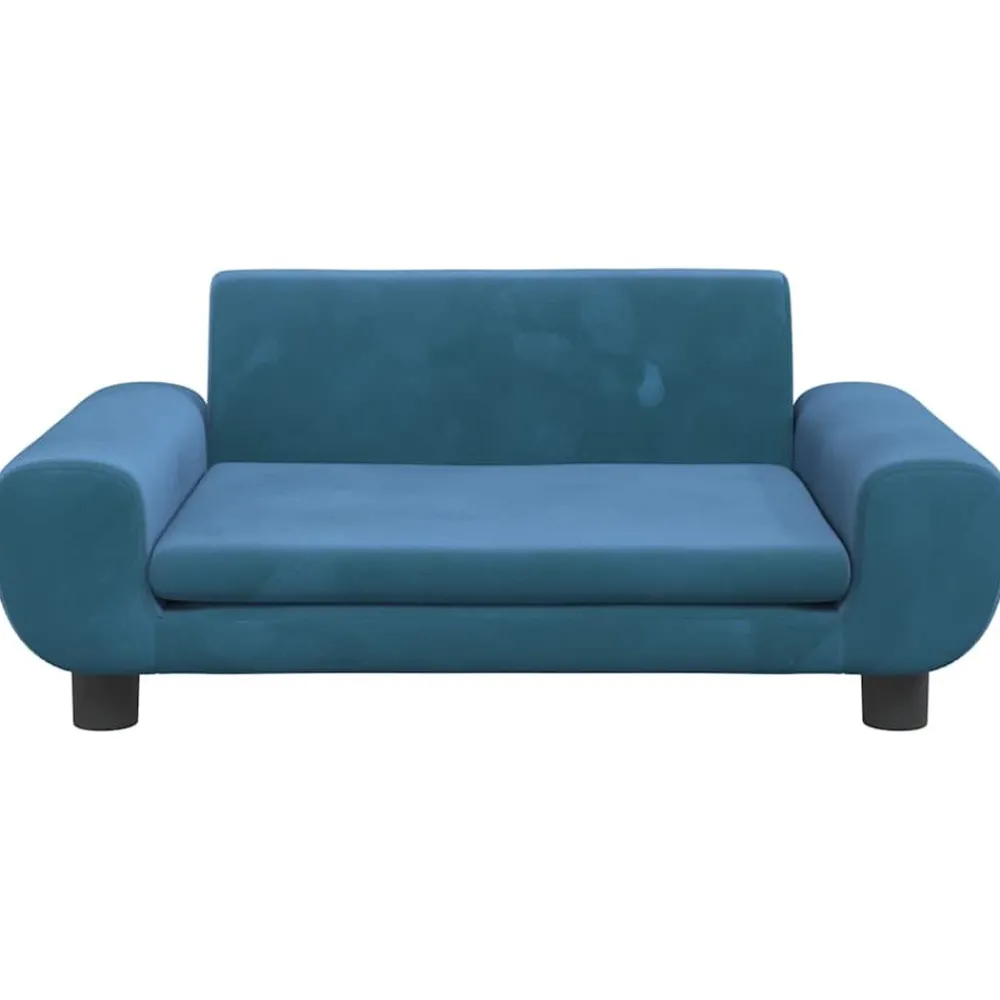 Maison Exclusive - Lit pour chien bleu 70x45x33 cm velours New