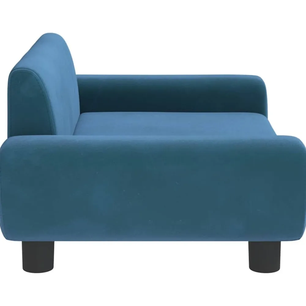 Maison Exclusive - Lit pour chien bleu 70x45x33 cm velours New