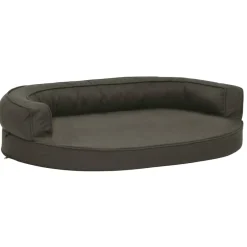 Maison Exclusive Niches, Paniers Et Transports | - Matelas de lit ergonomique pour chien 75x53 cm aspect de lin