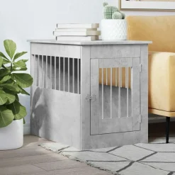 Maison Exclusive - Meuble de cage pour chiens gris béton 55x80x68 cm Sale