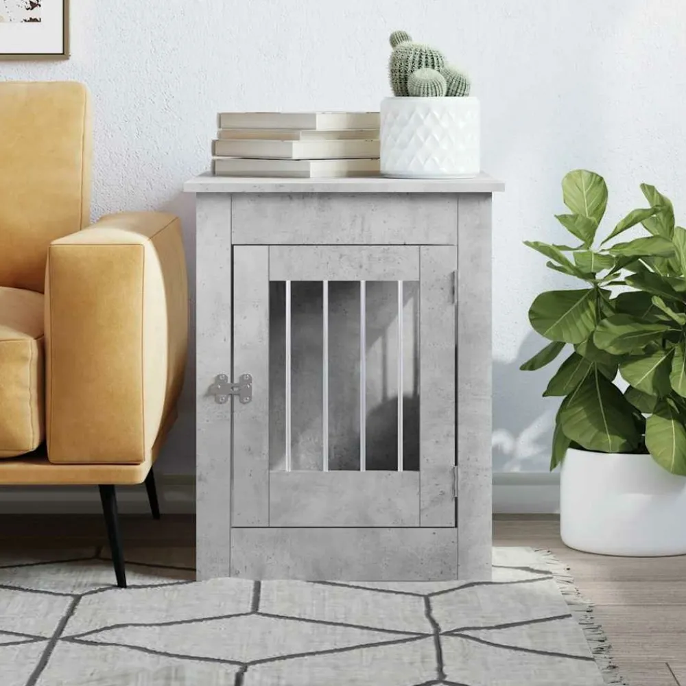 Maison Exclusive - Meuble de cage pour chiens gris béton 55x80x68 cm Sale