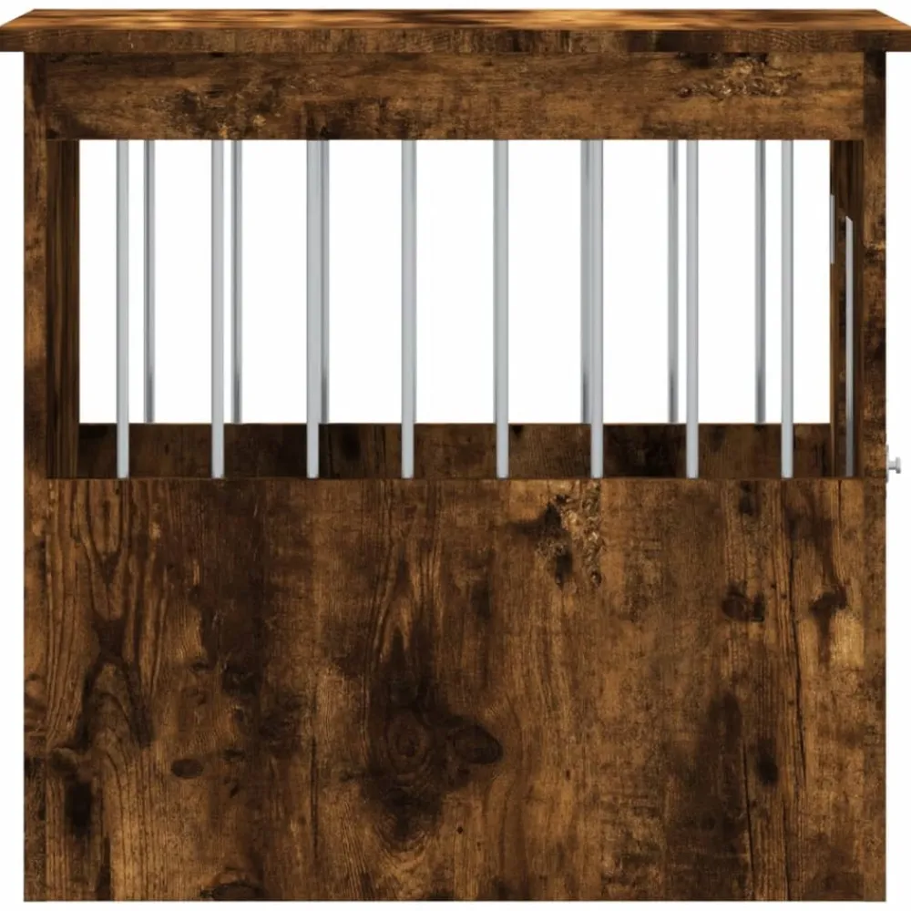 Maison Exclusive - Meuble de cage pour chiens chêne fumé 45x62x59 cm Best