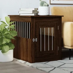 Maison Exclusive - Meuble de cage pour chiens chêne marron 55x75x65 cm Best