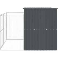 Maison Exclusive - Niche pour chien avec cour anthracite 214x253x181 cm Discount