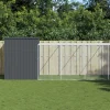 Maison Exclusive Niches, Paniers Et Transports | - Niche pour chien avec cour anthracite 214x865x181 cm