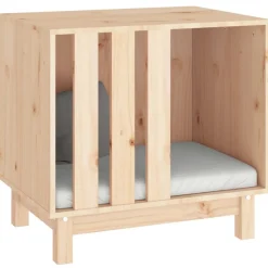 Maison Exclusive Niches, Paniers Et Transports | - Niche pour chien 60x45x57 cm bois de pin massif
