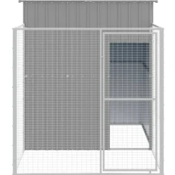 Maison Exclusive Niches, Paniers Et Transports | - Niche pour chien avec cour gris clair 165x251x181 cm