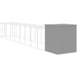 Maison Exclusive - Niche pour chien avec cour gris clair 165x1067x181 cm Sale